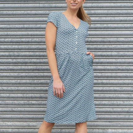 Boden Alberta Tuscan Sun Short Sleeve Jersey Dresses-Quality Brands Outlet-