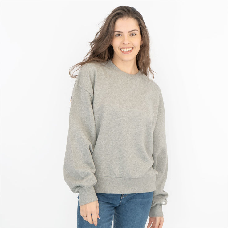 Carhartt Women Sweatshirts Grey Casual Comfort Relaxed Fit Long Sleeve Tops - Quality Brands Outlet - Black Friday Sale