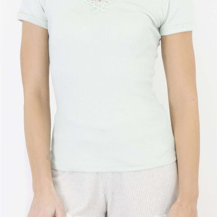 White Stuff Night Owl Short Sleeve Pyjama Tops-Quality Brands Outlet-