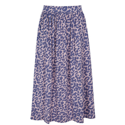 Asquith Side Split Elasticated Waist Cotton Jersey Midi Skirt