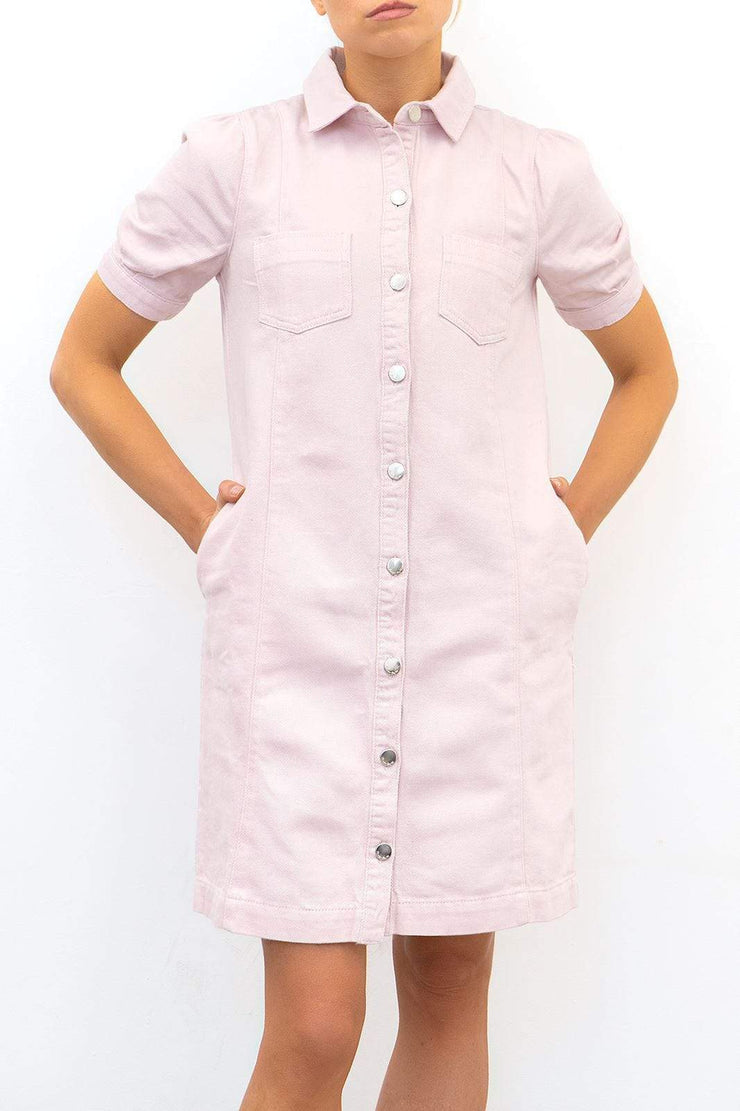 Phase Eight Kiah Pink Denim Short Shirt Dress - Quality Brands Outlet