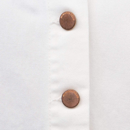Monsoon Ivory Denim Short Sleeve Button Through Shirt Dress-Quality Brands Outlet-