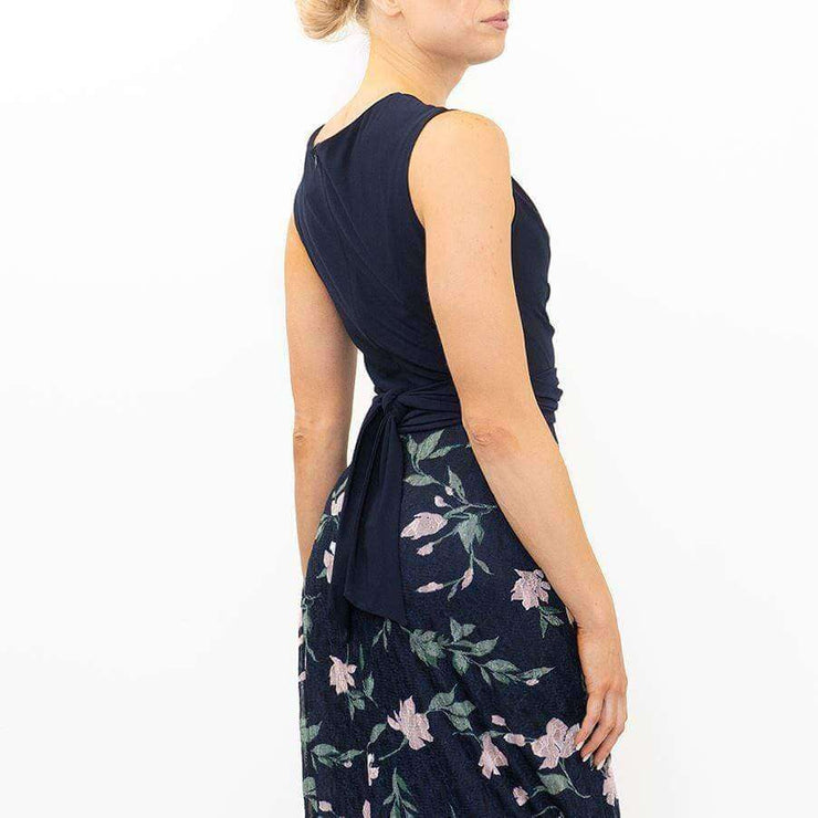 Phase Eight Maxi Dress Navy Floral Skirt