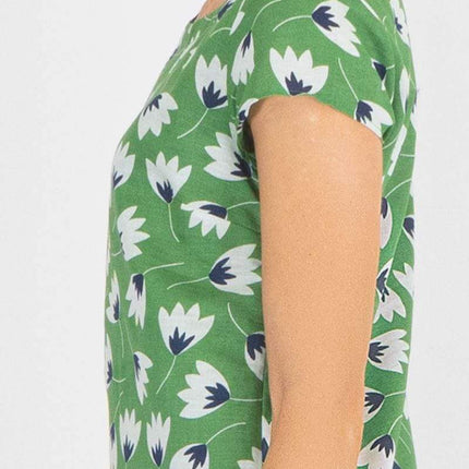 Seasalt River Cove Dress in Green Floral Print-Quality Brands Outlet-