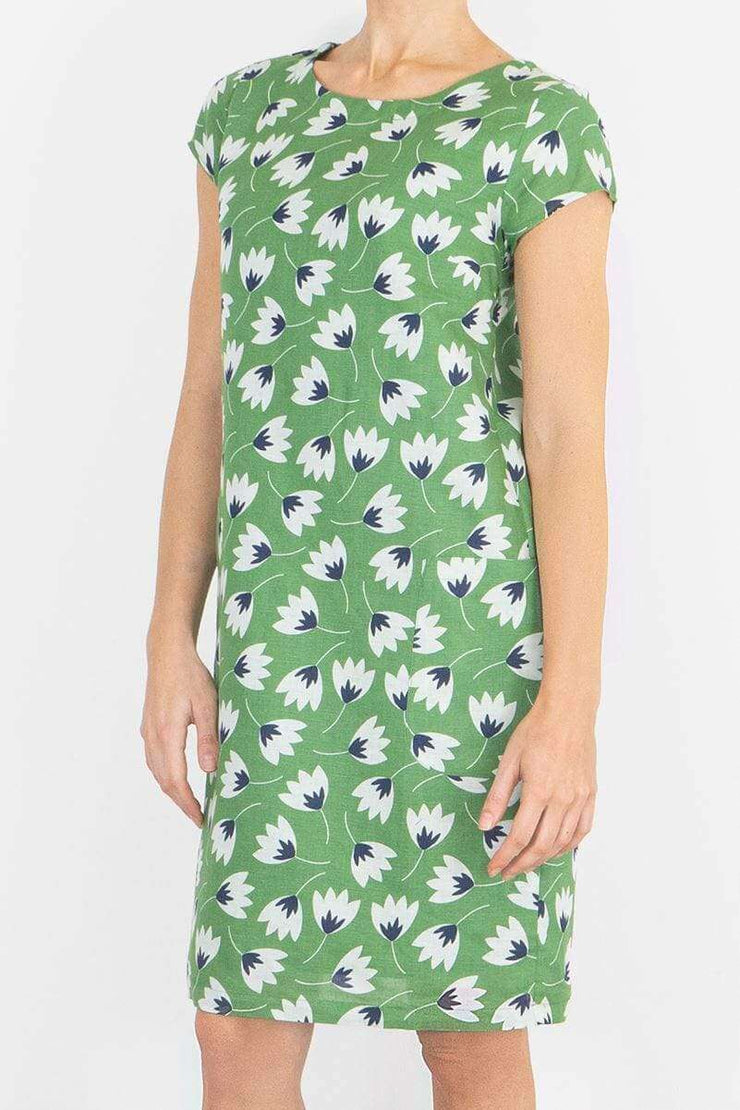 Seasalt Dress Seasalt River Cove Dress in Green Floral Print