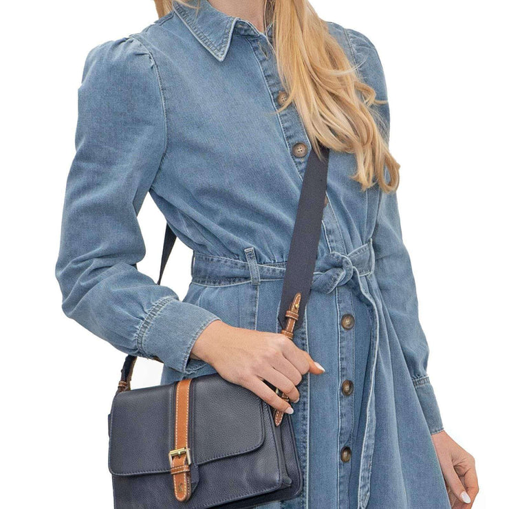 M&S Holly Willoughby Midi Denim Belted Pockets Shirt Dress