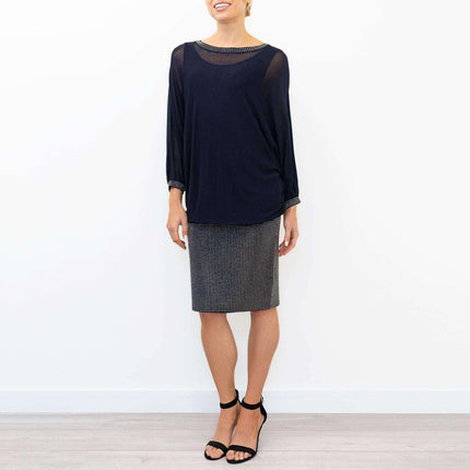 Phase Eight Saffron Dark Navy Short Dress - Quality Brands Outlet