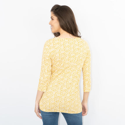 Seasalt Sowing Stamped Flower Honeysuckle Floral Summer Jersey Tops-Quality Brands Outlet-
