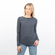 FatFace Breton Long Sleeve Stripe Navy Casual Jersey Tops - Quality Brands Outlet