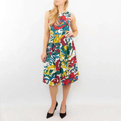 Seasalt Merthen Artists Impression Sleeveless Fit & Flare Midi Dresses - Quality Brands Outlet