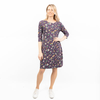 Weird Fish Dress Starshine Grape Purple - Quality Brands Outlet