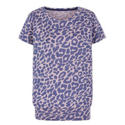 Asquith Smooth Short Sleeve Leopard Print Comfort Top