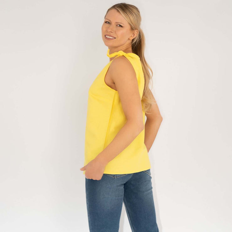 Sleeveless Yellow Vests Cotton Summer Cami Women&