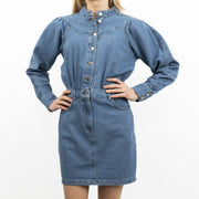 Oasis Blue Denim Long Sleeve Mini Dress
