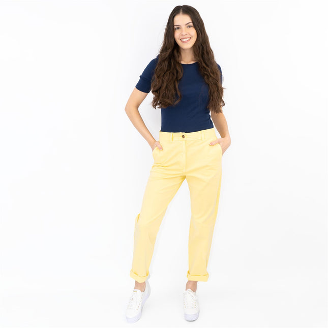 M&S Cotton Rich Tapered Ankle Grazer Chinos-Quality Brands Outlet-