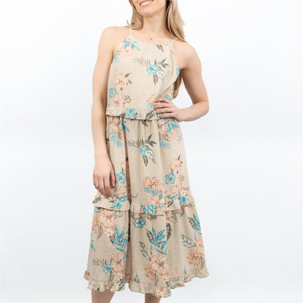 TU Womens Beige Tunic Dress-Quality Brands Outlet-