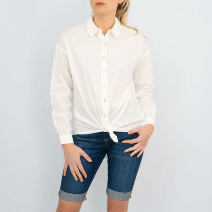 Next Longline Long Sleeve Loose Relaxed Fit Cotton Shirts-Quality Brands Outlet-