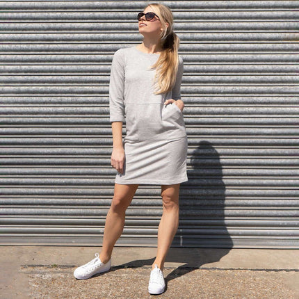 Boden Hannah 3/4 Sleeve Sweatshirt Dresses-Quality Brands Outlet-