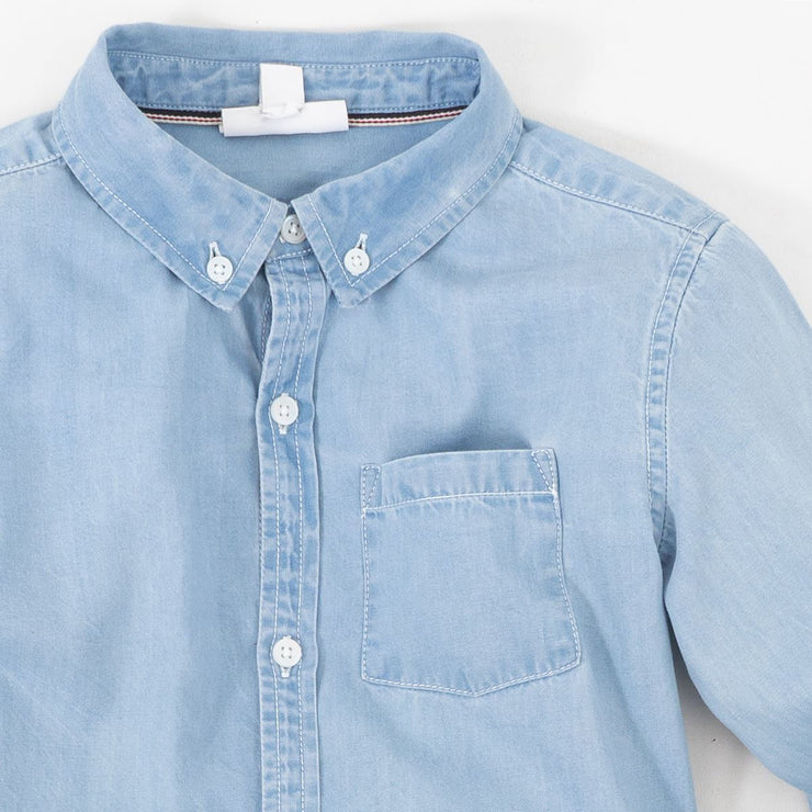 The White Company Girls Blue Shirt - Quality Brands Outlet