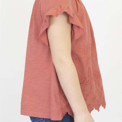 Next Girls Blouse Next Girls Red Embroidered Top