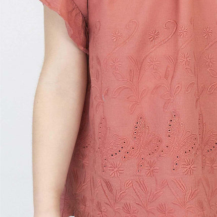 Next Girls Blouse Next Girls Red Embroidered Top