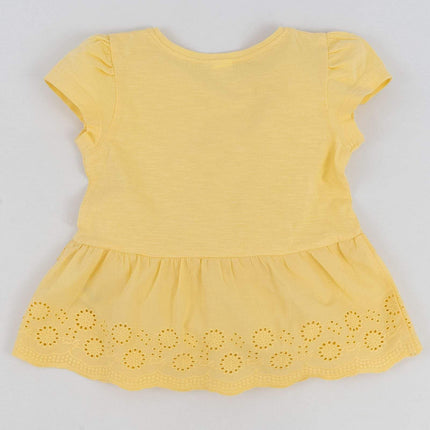 Next Girls Blouse Next Girls Yellow Embroidered Top