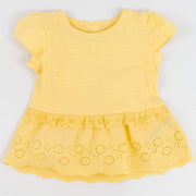 Next Girls Blouse Next Girls Yellow Embroidered Top