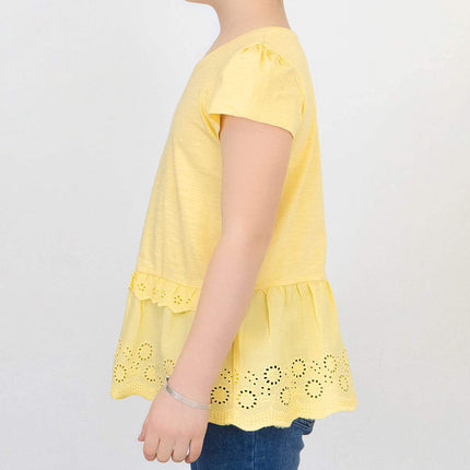 Next Girls Blouse Next Girls Yellow Embroidered Top