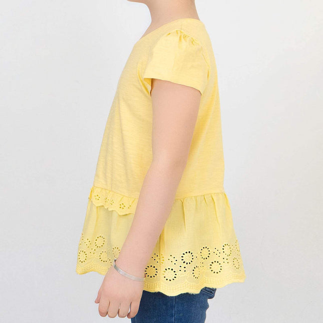Next Girls Blouse Next Girls Yellow Embroidered Top