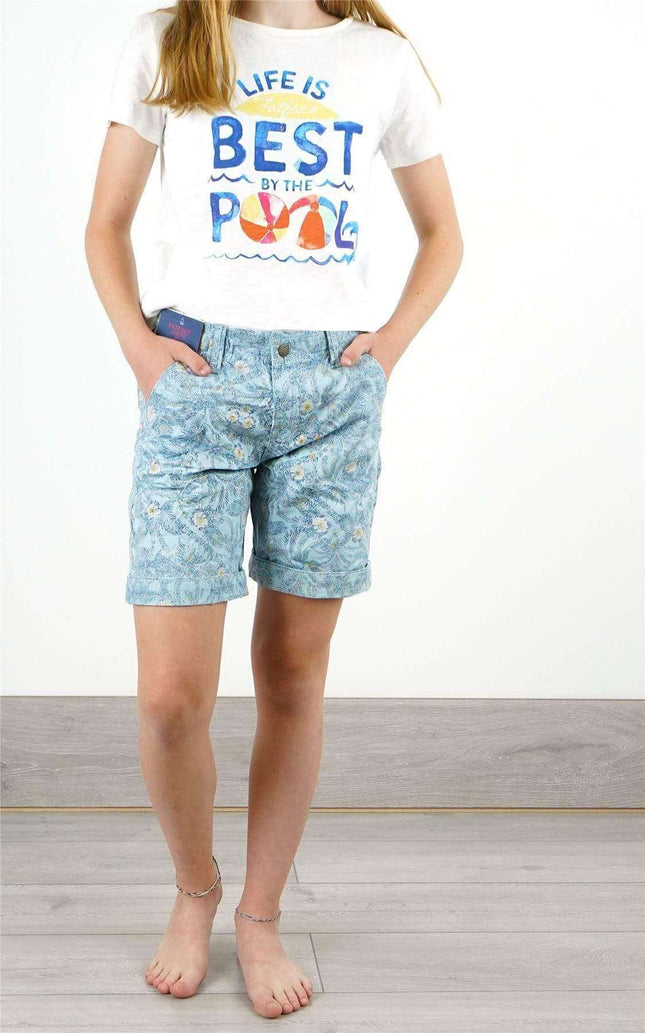 FatFace Girls Shorts FatFace Girls Aloa Blue Shorts
