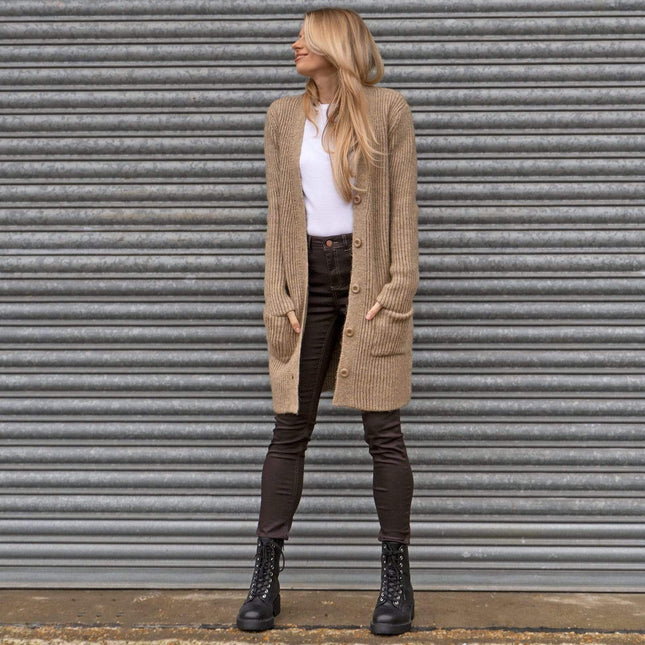 Monsoon High Waist Stretch Skinny Leg Brown Jeans-Quality Brands Outlet-