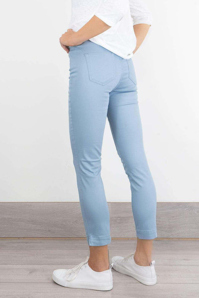 White Stuff Jade Cropped Pastel Colours Skinny Trousers-Quality Brands Outlet-