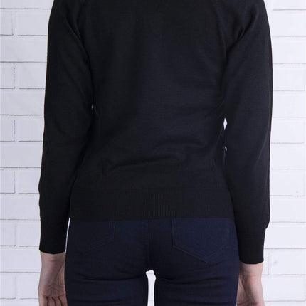 Balmoral Jumper Balmoral V-Neck Cotton Mix Ladies Jumper
