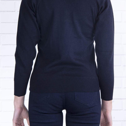 Balmoral Jumper Balmoral V-Neck Cotton Mix Ladies Jumper