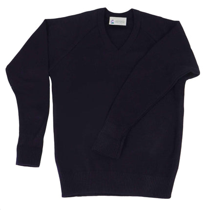 Balmoral Jumper Black / 13 Years (32") Balmoral V-Neck Unisex Kids Raglan Jumper BAL0020