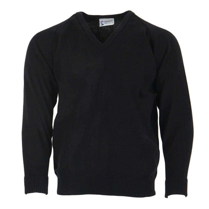 Balmoral Jumper Black / L - 42" Balmoral V-Neck Jumper