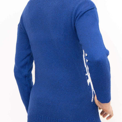 Bonmarche Jumper Bonmarche Blue Butterfly Knitwear