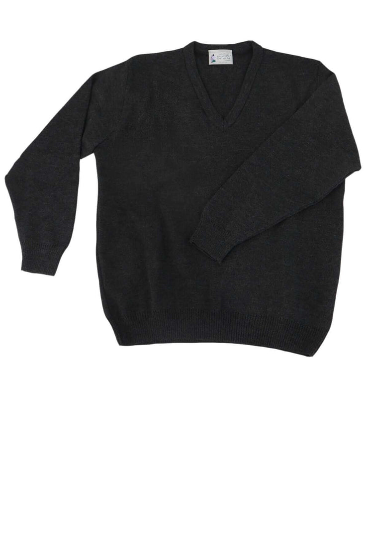 Balmoral Jumper Charcoal / 9-10 Years (28") Balmoral V-Neck Unisex Soft Touch Kids Jumper