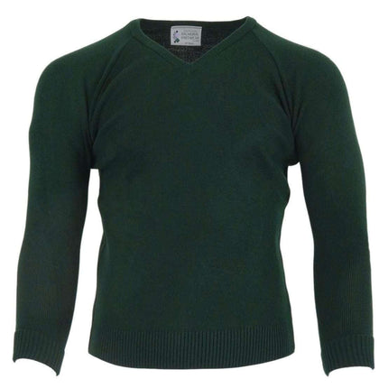 Balmoral Jumper Dark Green / XXL - 46" Balmoral V-Neck Jumper
