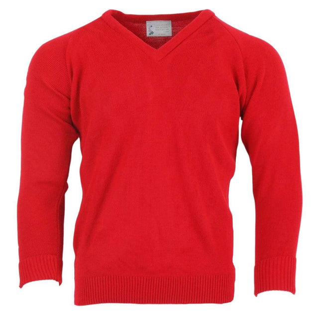 Balmoral Jumper Red / 7XL - 56" Balmoral V-Neck Soft Touch Jumper