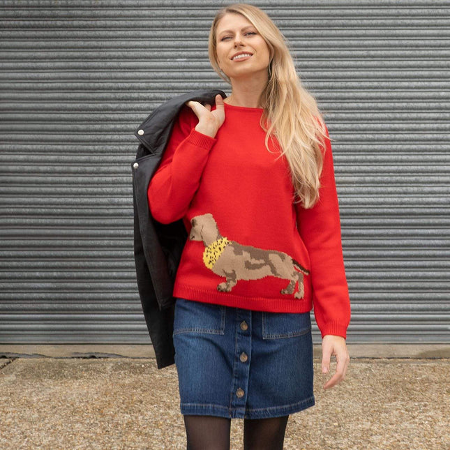 Wood Hill Sam The Dog Red Jumper - Quality Brands Outlet
