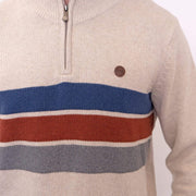 Springfield Half Zip Striped Jumper - Quality Brands Outlet