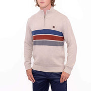 Springfield Half Zip Striped Jumper - Quality Brands Outlet