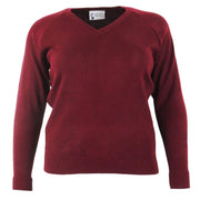 Balmoral Jumper Vintage Port / 12 - 36" Balmoral V-Neck Jumper