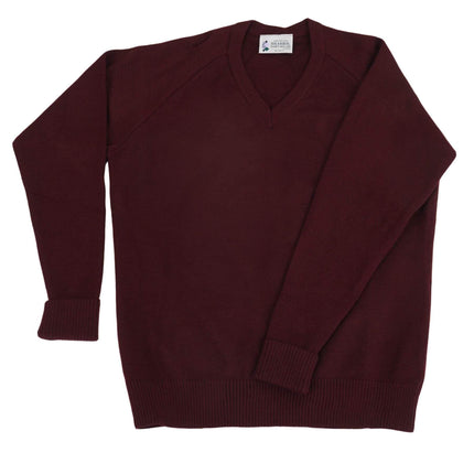 Balmoral Jumper Vintage Port / 6-7 Years (24") Balmoral V-Neck Unisex Kids Raglan Jumper BAL0020