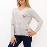Wood Hill Heart Grey Jumper - Quality Brands Outlet