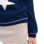 Wood Hill Star Navy Long Sleeve Jumper - Quality Brands Outlet