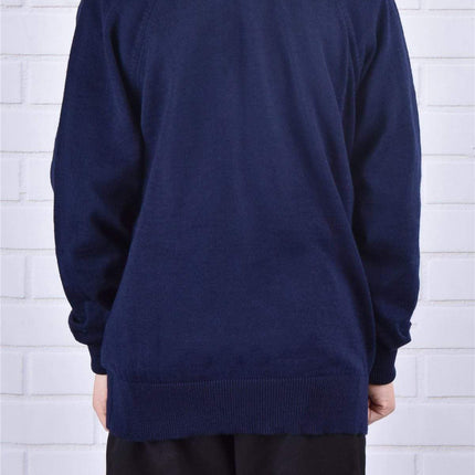 Balmoral Kids Jumper Balmoral V-Neck Unisex Kids Jumper Raglan Sleeve Wool Mix BAL0063