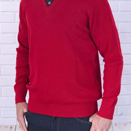 Balmoral Kids Jumper Balmoral V-Neck Wool Mix Kids Unisex Jumper Teflon Coated