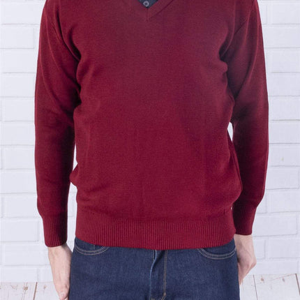 Balmoral Kids Jumper Balmoral V-Neck Wool Mix Kids Unisex Jumper Teflon Coated